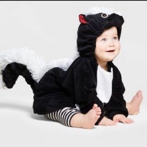 Baby Skunk Costume with leggings/ 12-18month / Halloween
